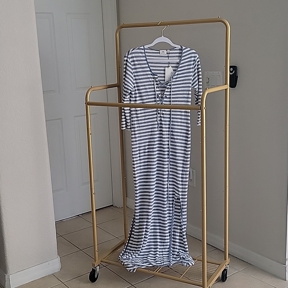 Adriano Goldschmied Dress Blue/White Stripes